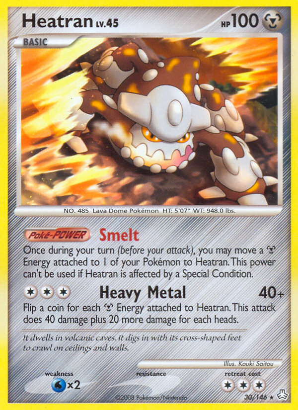 Legends Awakened Non - Holo Heatran #30/146